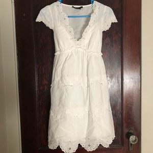 Cotton eyelet BCBG dress
